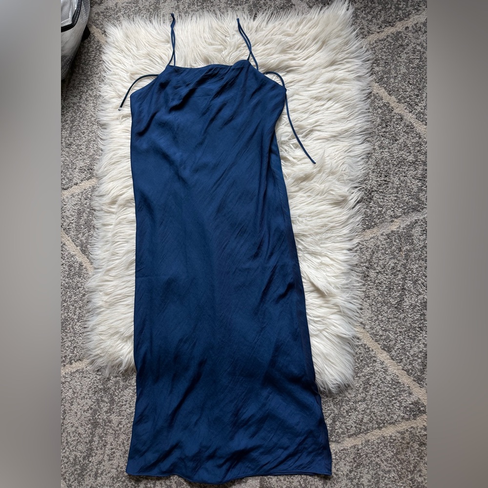 Banana Republic satin midi dress